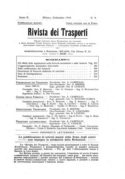 Rivista dei trasporti