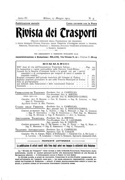 Rivista dei trasporti