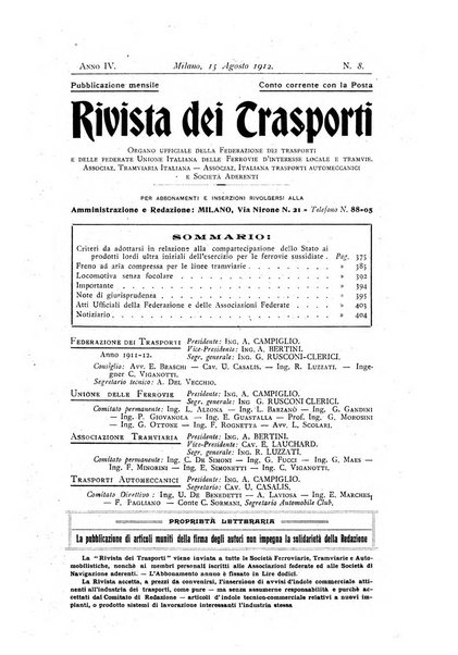 Rivista dei trasporti