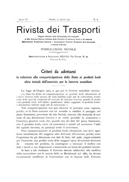 Rivista dei trasporti