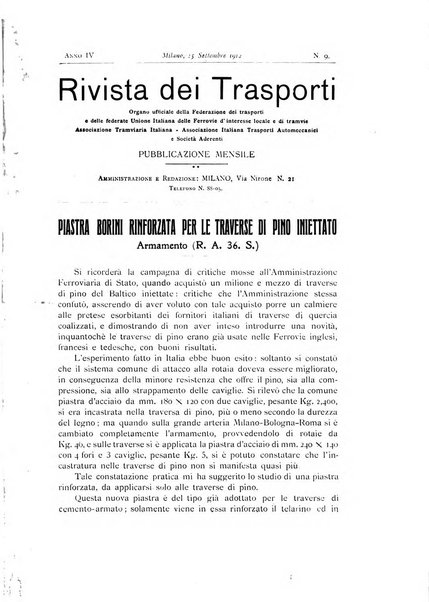 Rivista dei trasporti