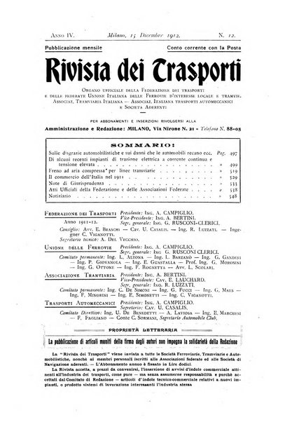 Rivista dei trasporti