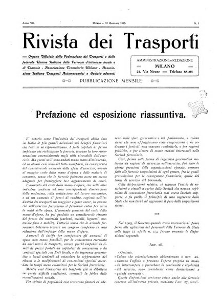 Rivista dei trasporti