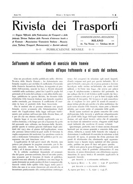 Rivista dei trasporti