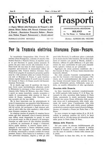 Rivista dei trasporti