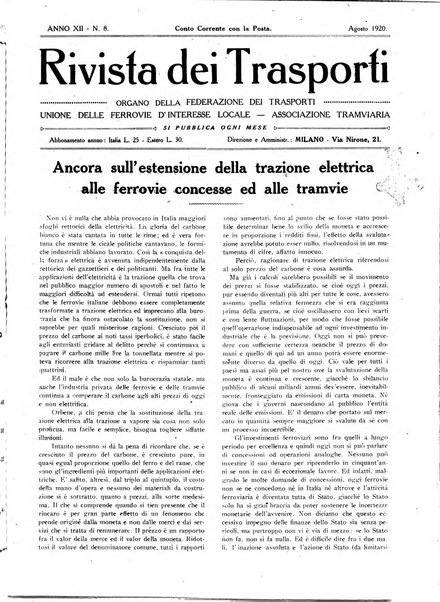 Rivista dei trasporti