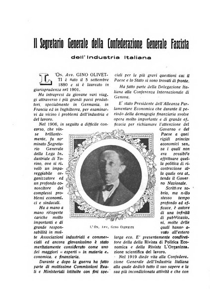 Rivista dell'industria periodico mensile dell'Unione industriale fascista