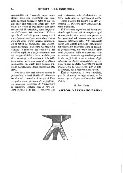 Rivista dell'industria periodico mensile dell'Unione industriale fascista