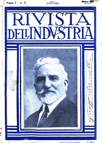 Rivista dell'industria periodico mensile dell'Unione industriale fascista