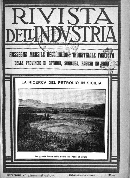 Rivista dell'industria periodico mensile dell'Unione industriale fascista