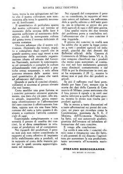 Rivista dell'industria periodico mensile dell'Unione industriale fascista