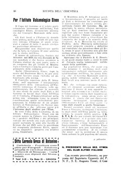 Rivista dell'industria periodico mensile dell'Unione industriale fascista