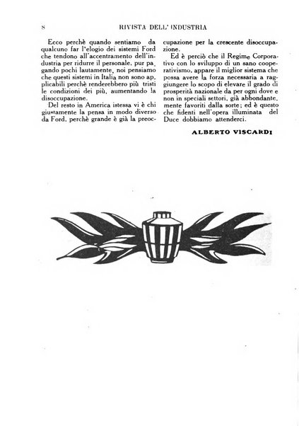 Rivista dell'industria periodico mensile dell'Unione industriale fascista