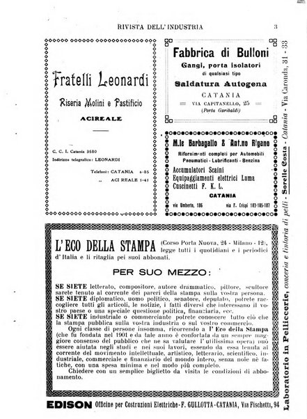 Rivista dell'industria periodico mensile dell'Unione industriale fascista