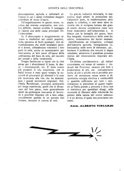 Rivista dell'industria periodico mensile dell'Unione industriale fascista