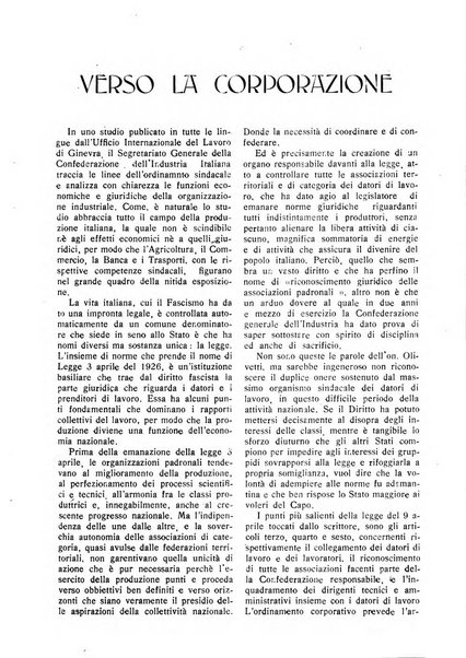 Rivista dell'industria periodico mensile dell'Unione industriale fascista