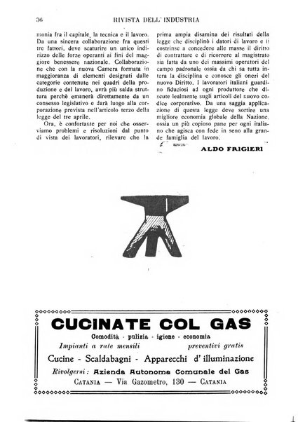 Rivista dell'industria periodico mensile dell'Unione industriale fascista