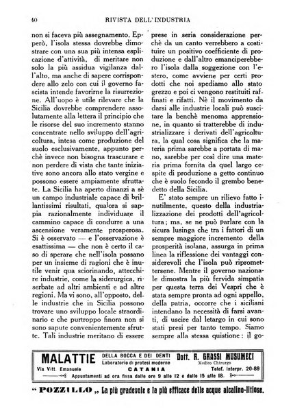 Rivista dell'industria periodico mensile dell'Unione industriale fascista