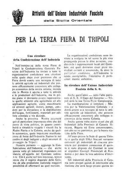 Rivista dell'industria periodico mensile dell'Unione industriale fascista