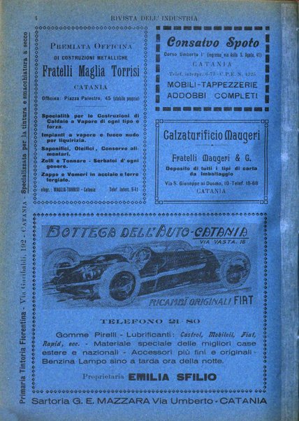 Rivista dell'industria periodico mensile dell'Unione industriale fascista