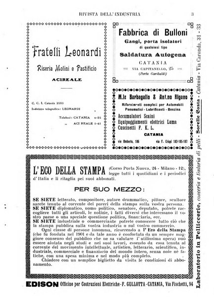 Rivista dell'industria periodico mensile dell'Unione industriale fascista