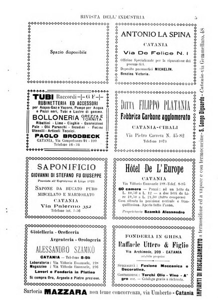 Rivista dell'industria periodico mensile dell'Unione industriale fascista