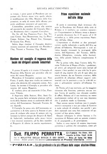 Rivista dell'industria periodico mensile dell'Unione industriale fascista