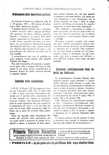 Rivista dell'industria periodico mensile dell'Unione industriale fascista