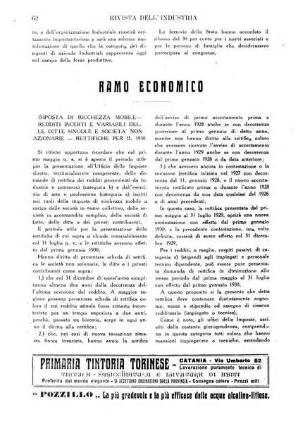 Rivista dell'industria periodico mensile dell'Unione industriale fascista