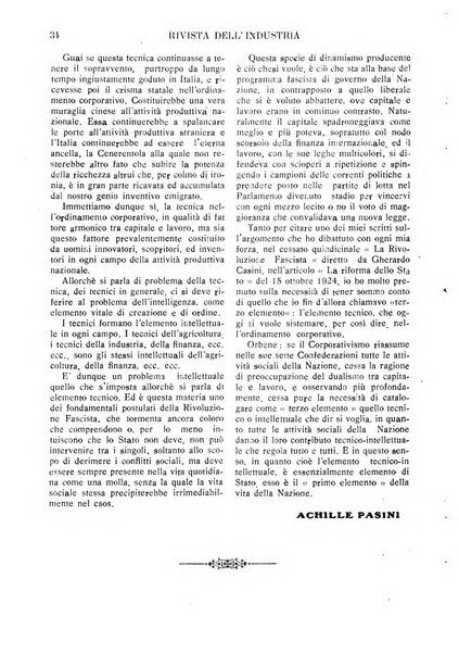 Rivista dell'industria periodico mensile dell'Unione industriale fascista