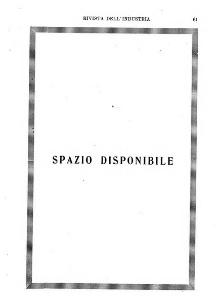 Rivista dell'industria periodico mensile dell'Unione industriale fascista