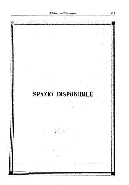 Rivista dell'industria periodico mensile dell'Unione industriale fascista