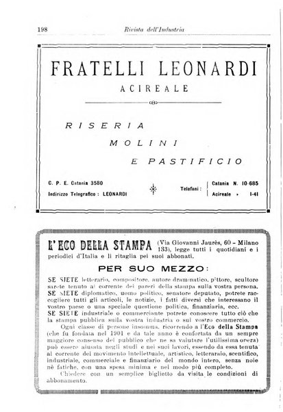 Rivista dell'industria periodico mensile dell'Unione industriale fascista