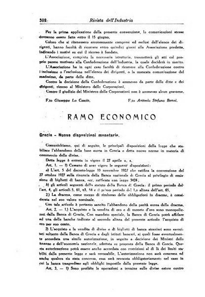 Rivista dell'industria periodico mensile dell'Unione industriale fascista