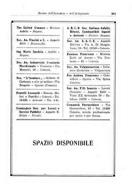 Rivista dell'industria periodico mensile dell'Unione industriale fascista