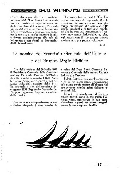 Rivista dell'industria periodico mensile dell'Unione industriale fascista