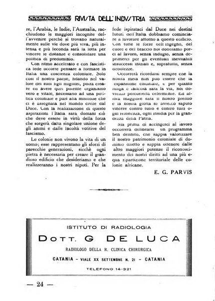 Rivista dell'industria periodico mensile dell'Unione industriale fascista