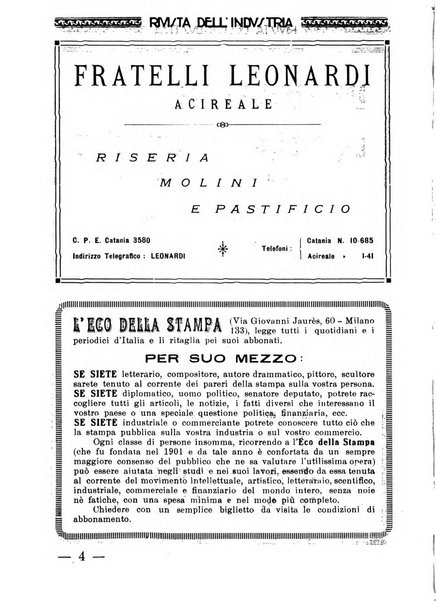 Rivista dell'industria periodico mensile dell'Unione industriale fascista