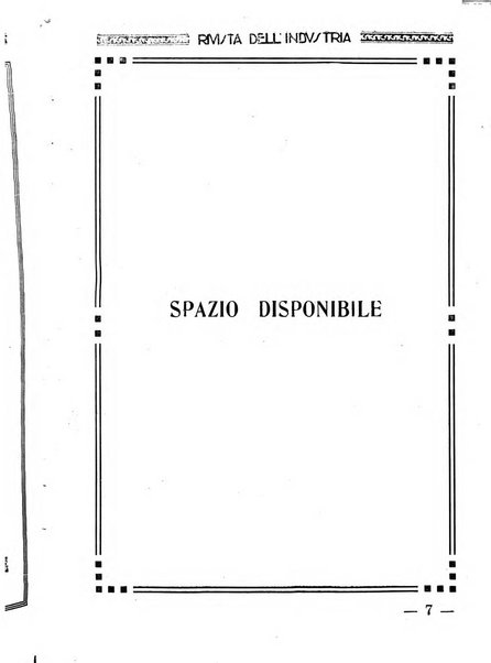 Rivista dell'industria periodico mensile dell'Unione industriale fascista