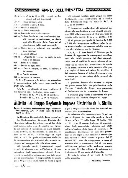 Rivista dell'industria periodico mensile dell'Unione industriale fascista