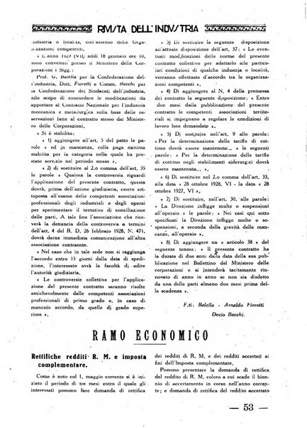 Rivista dell'industria periodico mensile dell'Unione industriale fascista