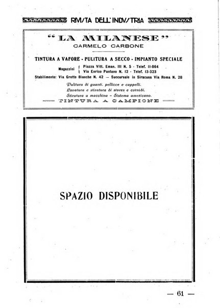 Rivista dell'industria periodico mensile dell'Unione industriale fascista