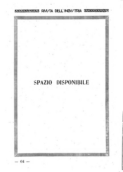 Rivista dell'industria periodico mensile dell'Unione industriale fascista