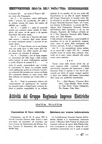 Rivista dell'industria periodico mensile dell'Unione industriale fascista