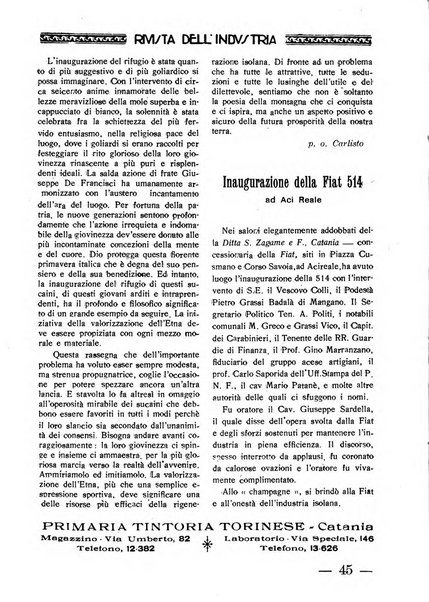 Rivista dell'industria periodico mensile dell'Unione industriale fascista