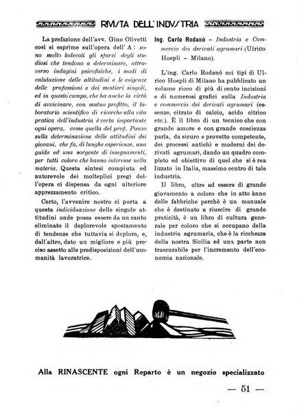 Rivista dell'industria periodico mensile dell'Unione industriale fascista