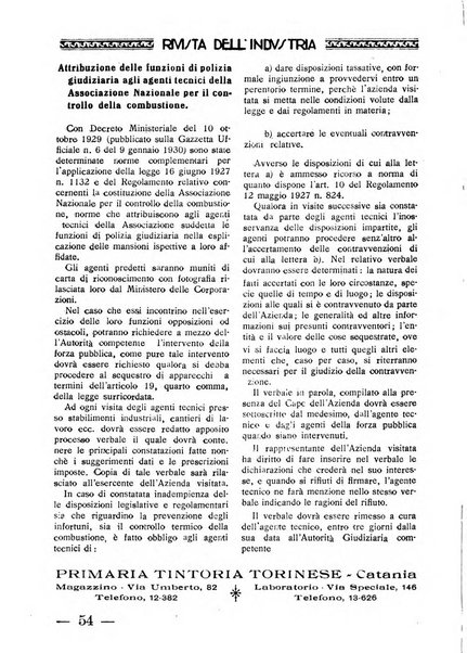 Rivista dell'industria periodico mensile dell'Unione industriale fascista