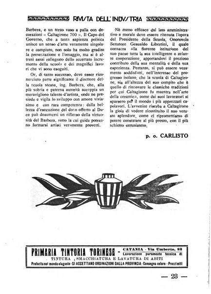 Rivista dell'industria periodico mensile dell'Unione industriale fascista