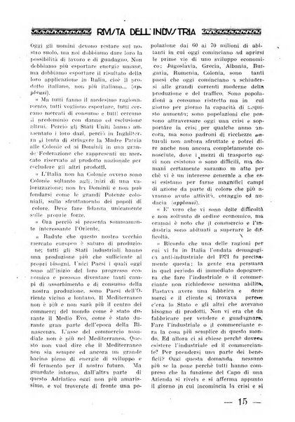 Rivista dell'industria periodico mensile dell'Unione industriale fascista