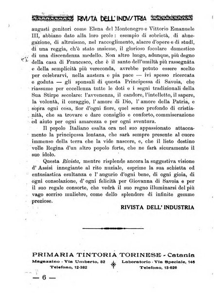 Rivista dell'industria periodico mensile dell'Unione industriale fascista